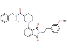 N-benzyl-1-{2-[2-(3-methoxyphenyl)ethyl]-1,3-dioxo-2,3-dihydro-1H-isoindol-4-yl}-N-methyl-3-piperidinecarboxamide