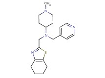 1-methyl-N-(pyridin-4-ylmethyl)-N-(4,5,6,7-tetrahydro-1,3-benzothiazol-2-ylmethyl)piperidin-4-amine