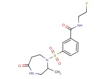 N-(2-fluoroethyl)-3-[(2-methyl-5-oxo-1,4-diazepan-1-yl)sulfonyl]benzamide