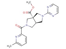 methyl (3aS*,6aS*)-2-[(6-methylpyridin-2-yl)carbonyl]-5-pyrimidin-2-ylhexahydropyrrolo[3,4-c]pyrrole-3a(1H)-carboxylate