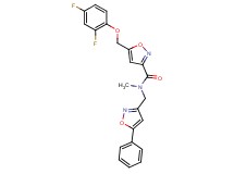 5-[(2,4-difluorophenoxy)methyl]-N-methyl-N-[(5-phenyl-3-isoxazolyl)methyl]-3-isoxazolecarboxamide