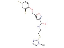 5-[(2,4-difluorophenoxy)methyl]-N-{2-[(1-methyl-1H-imidazol-2-yl)thio]ethyl}-3-isoxazolecarboxamide