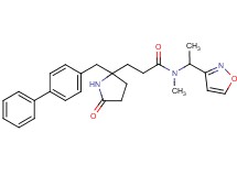 3-[2-(4-biphenylylmethyl)-5-oxo-2-pyrrolidinyl]-N-[1-(3-isoxazolyl)ethyl]-N-methylpropanamide