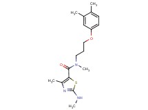 N-[3-(3,4-dimethylphenoxy)propyl]-N,4-dimethyl-2-(methylamino)-1,3-thiazole-5-carboxamide