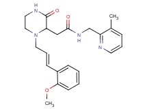 2-{1-[(2E)-3-(2-methoxyphenyl)-2-propen-1-yl]-3-oxo-2-piperazinyl}-N-[(3-methyl-2-pyridinyl)methyl]acetamide