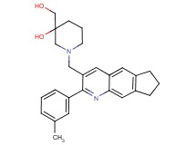 3-(hydroxymethyl)-1-{[2-(3-methylphenyl)-7,8-dihydro-6H-cyclopenta[g]quinolin-3-yl]methyl}-3-piperidinol
