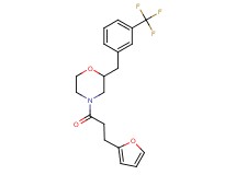 4-[3-(2-furyl)propanoyl]-2-[3-(trifluoromethyl)benzyl]morpholine