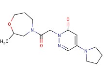 2-[2-(2-methyl-1,4-oxazepan-4-yl)-2-oxoethyl]-5-pyrrolidin-1-ylpyridazin-3(2H)-one