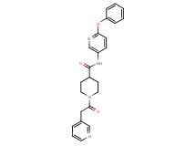 N-(6-phenoxy-3-pyridinyl)-1-(3-pyridinylacetyl)-4-piperidinecarboxamide
