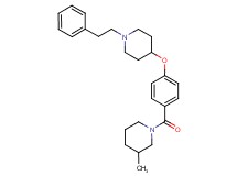 3-methyl-1-(4-{[1-(2-phenylethyl)-4-piperidinyl]oxy}benzoyl)piperidine