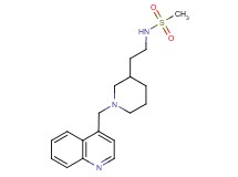 N-{2-[1-(quinolin-4-ylmethyl)piperidin-3-yl]ethyl}methanesulfonamide