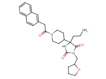 5-[1-(2-naphthylacetyl)-4-piperidinyl]-5-propyl-3-(tetrahydro-2-furanylmethyl)-2,4-imidazolidinedione