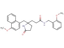 N-(2-methoxybenzyl)-3-{2-[(4-methoxy-1-naphthyl)methyl]-5-oxo-2-pyrrolidinyl}propanamide