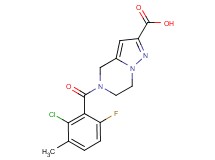5-(2-chloro-6-fluoro-3-methylbenzoyl)-4,5,6,7-tetrahydropyrazolo[1,5-a]pyrazine-2-carboxylic acid