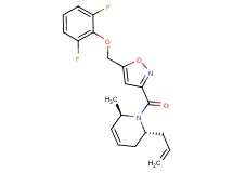 (2R*,6R*)-2-allyl-1-({5-[(2,6-difluorophenoxy)methyl]-3-isoxazolyl}carbonyl)-6-methyl-1,2,3,6-tetrahydropyridine