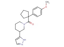 1-{[1-(4-methoxyphenyl)cyclopentyl]carbonyl}-3-(1H-pyrazol-5-yl)piperidine