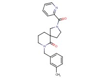 7-(3-methylbenzyl)-2-(2-pyridinylcarbonyl)-2,7-diazaspiro[4.5]decan-6-one