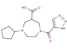 1-cyclopentyl-4-(1H-1,2,3-triazol-5-ylcarbonyl)-1,4-diazepane-6-carboxylic acid