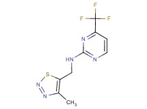 N-[(4-methyl-1,2,3-thiadiazol-5-yl)methyl]-4-(trifluoromethyl)pyrimidin-2-amine