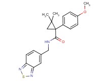 N-(2,1,3-benzothiadiazol-5-ylmethyl)-1-(4-methoxyphenyl)-2,2-dimethylcyclopropanecarboxamide