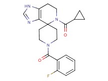 5-(cyclopropylcarbonyl)-1'-(2-fluorobenzoyl)-1,5,6,7-tetrahydrospiro[imidazo[4,5-c]pyridine-4,4'-piperidine]