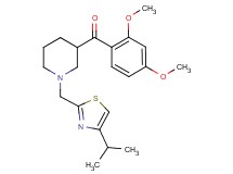 (2,4-dimethoxyphenyl){1-[(4-isopropyl-1,3-thiazol-2-yl)methyl]-3-piperidinyl}methanone