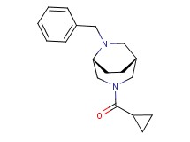 (1R*,5R*)-6-benzyl-3-(cyclopropylcarbonyl)-3,6-diazabicyclo[3.2.2]nonane