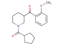 [1-(cyclopentylcarbonyl)-3-piperidinyl](2-methoxyphenyl)methanone