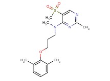 N-[3-(2,6-dimethylphenoxy)propyl]-N,2-dimethyl-5-(methylsulfonyl)pyrimidin-4-amine