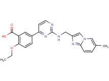 2-ethoxy-5-(2-{[(6-methylimidazo[1,2-a]pyridin-2-yl)methyl]amino}pyrimidin-4-yl)benzoic acid