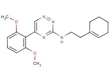 N-[2-(1-cyclohexen-1-yl)ethyl]-5-(2,6-dimethoxyphenyl)-1,2,4-triazin-3-amine