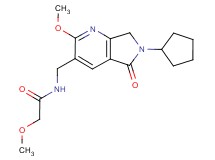 N-[(6-cyclopentyl-2-methoxy-5-oxo-6,7-dihydro-5H-pyrrolo[3,4-b]pyridin-3-yl)methyl]-2-methoxyacetamide