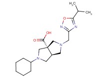 (3aS*,6aS*)-2-cyclohexyl-5-[(5-isopropyl-1,2,4-oxadiazol-3-yl)methyl]hexahydropyrrolo[3,4-c]pyrrole-3a(1H)-carboxylic acid