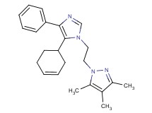 1-[2-(5-cyclohex-3-en-1-yl-4-phenyl-1H-imidazol-1-yl)ethyl]-3,4,5-trimethyl-1H-pyrazole