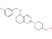 (1-{5-[(3-chlorobenzyl)amino]-5,6,7,8-tetrahydro-2-quinazolinyl}-4-piperidinyl)methanol