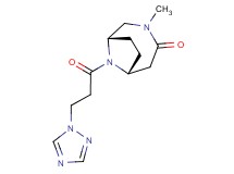 (1S*,6R*)-3-methyl-9-[3-(1H-1,2,4-triazol-1-yl)propanoyl]-3,9-diazabicyclo[4.2.1]nonan-4-one