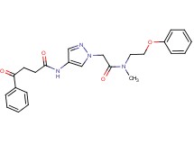 N-(1-{2-[methyl(2-phenoxyethyl)amino]-2-oxoethyl}-1H-pyrazol-4-yl)-4-oxo-4-phenylbutanamide