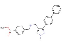 methyl 4-[({[3-(4-biphenylyl)-1H-pyrazol-4-yl]methyl}amino)methyl]benzoate