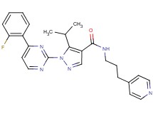 1-[4-(2-fluorophenyl)-2-pyrimidinyl]-5-isopropyl-N-[3-(4-pyridinyl)propyl]-1H-pyrazole-4-carboxamide