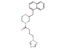 2-(1-naphthylmethyl)-4-[4-(1H-1,2,4-triazol-1-yl)butanoyl]morpholine