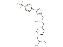 1-(1-isobutyl-4-piperidinyl)-N-methyl-N-({3-[4-(trifluoromethyl)phenyl]-1,2,4-oxadiazol-5-yl}methyl)methanamine