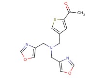 1-(4-{[bis(1,3-oxazol-4-ylmethyl)amino]methyl}-2-thienyl)ethanone