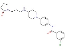 3-chloro-N-[4-(4-{[3-(2-oxo-1-pyrrolidinyl)propyl]amino}-1-piperidinyl)phenyl]benzamide