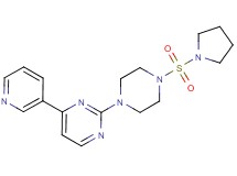 4-(3-pyridinyl)-2-[4-(1-pyrrolidinylsulfonyl)-1-piperazinyl]pyrimidine