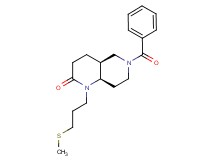 (4aS*,8aR*)-6-benzoyl-1-[3-(methylthio)propyl]octahydro-1,6-naphthyridin-2(1H)-one