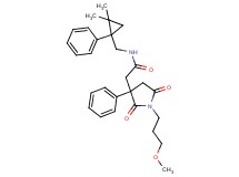 N-[(2,2-dimethyl-1-phenylcyclopropyl)methyl]-2-[1-(3-methoxypropyl)-2,5-dioxo-3-phenyl-3-pyrrolidinyl]acetamide