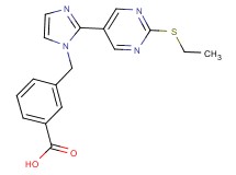 3-({2-[2-(ethylthio)pyrimidin-5-yl]-1H-imidazol-1-yl}methyl)benzoic acid