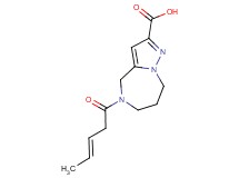 5-[(3E)-pent-3-enoyl]-5,6,7,8-tetrahydro-4H-pyrazolo[1,5-a][1,4]diazepine-2-carboxylic acid