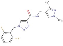 1-(2,6-difluorobenzyl)-N-[(1,3-dimethyl-1H-pyrazol-4-yl)methyl]-1H-1,2,3-triazole-4-carboxamide