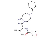N-{1-[7-(cyclohexylmethyl)-6,7,8,9-tetrahydro-5H-[1,2,4]triazolo[4,3-d][1,4]diazepin-3-yl]-2-methylpropyl}tetrahydro-3-furancarboxamide